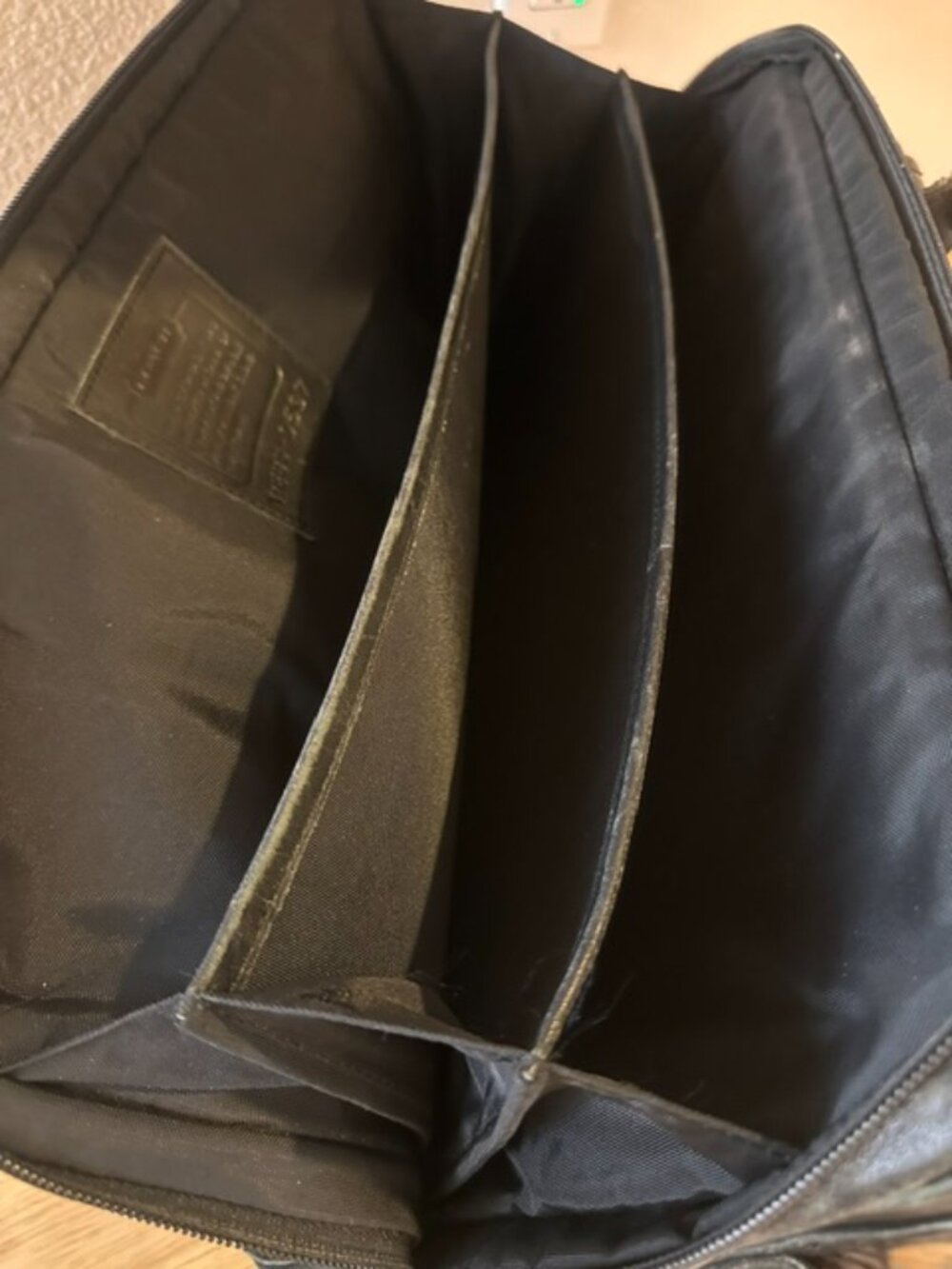 Coach | Vintage Leather Laptop Attache Briefcase Satchel Bag Black - Picture 9 of 16